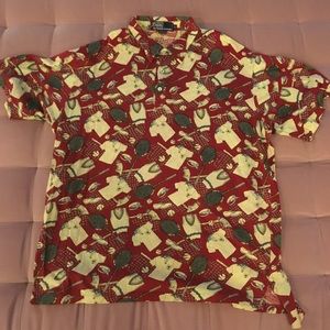 Vintage Ralph Lauren Polo Tennis print Sz XL